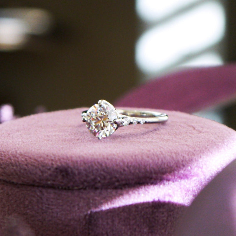 Custom made engagement hot sale rings