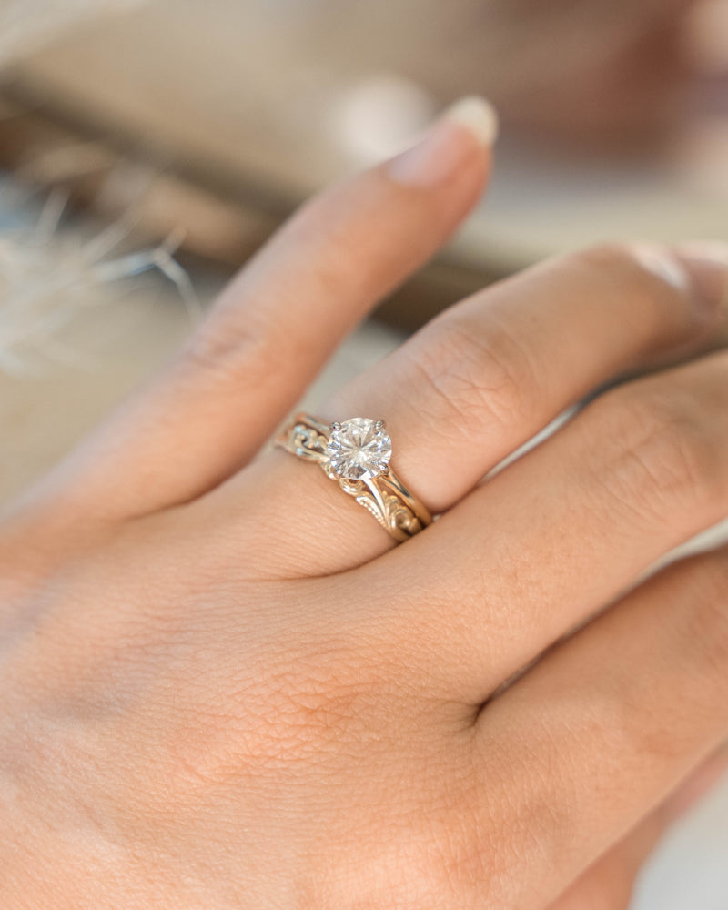 Grace Hera Wedding Rings Stack Set – Ellie Lee Fine Jewelry