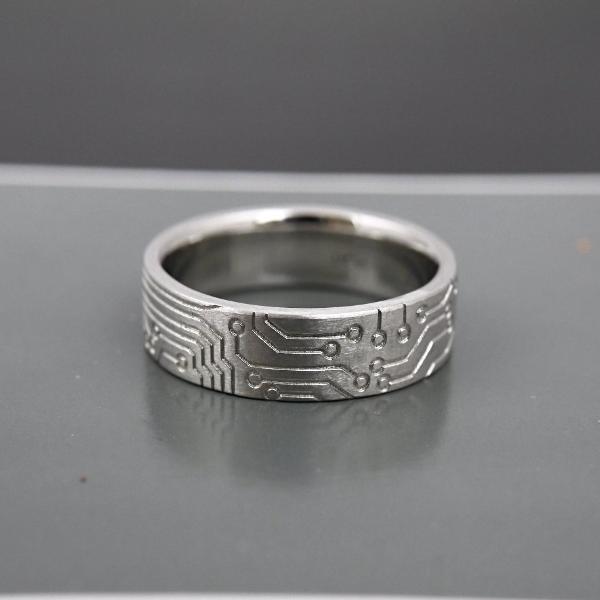 'Circuit Board' Men's Ring - LEL JEWELRY