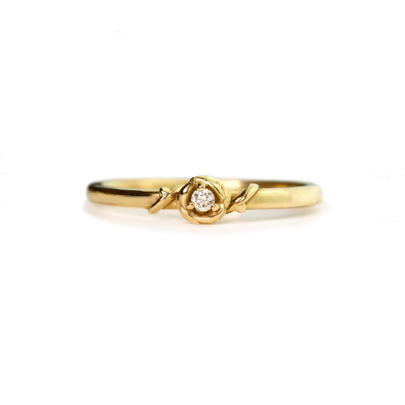 Baby Rose Diamond Ring 9 14kt Rose Gold