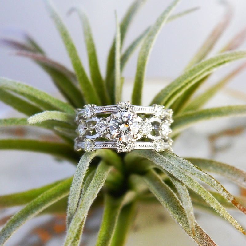 Lattice Diamond Ring – Ellie Lee Fine Jewelry
