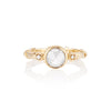 Rose Vine Rose Cut Yellow Gold Ring