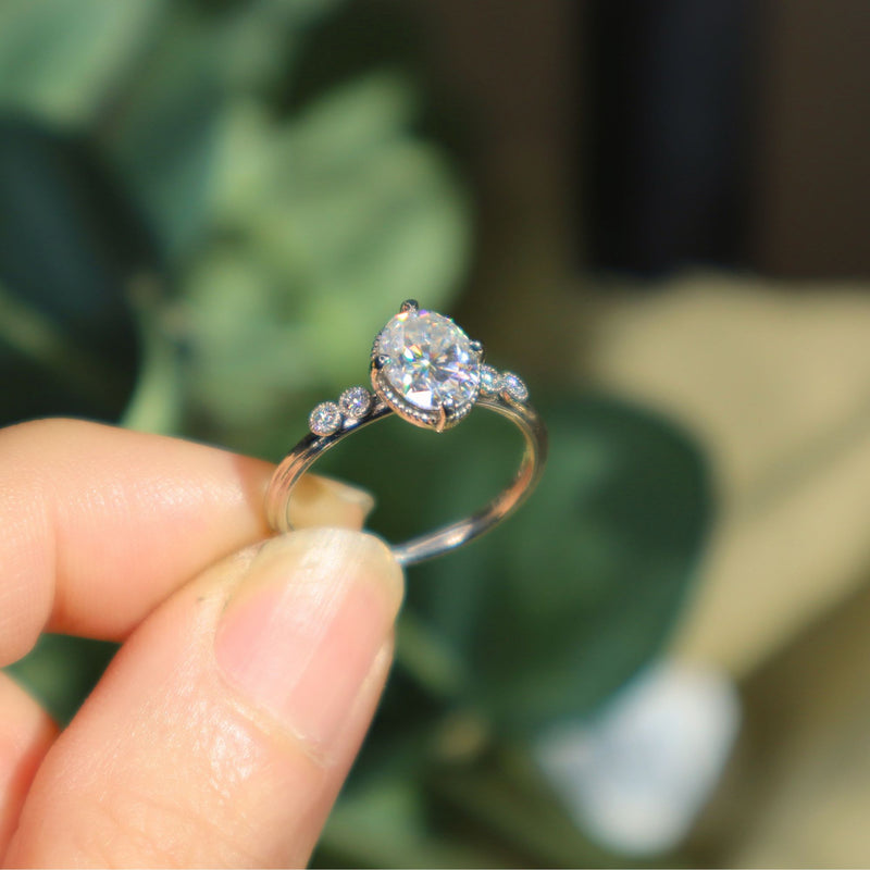 Mariposa Oval Diamond Engagement Ring