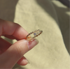 Twisted Diamond Bypass Ring