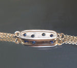 Blue Stars Four Sapphire Double Strand Bracelet