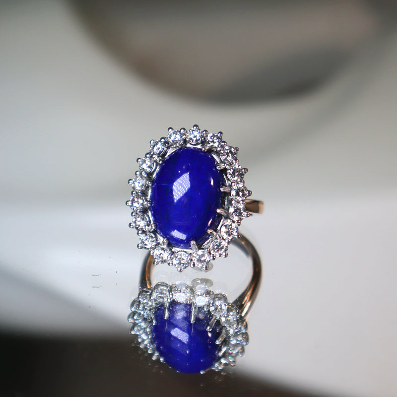 Repurposing Oval Lapis Into A Special Occasion Ring