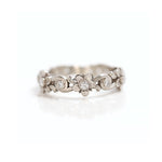 Forget Me Not Diamond Flower Ring White Gold Size 5,5-7