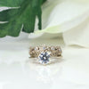 Forget Me Not Diamond Flower Ring White Gold Size 5,5-7