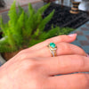 Laurel Oval Emerald Ring