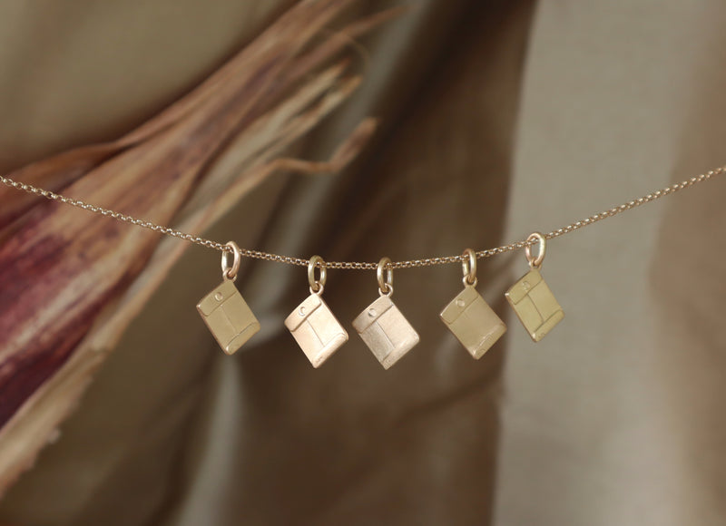 Golden Seed Packet Pendant- Fall Harvest Collection