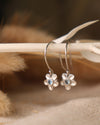 Forget Me Not Dangle Montana Sapphire Earrings