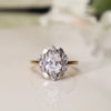 Laurel Deco Oval Diamond Halo Ring