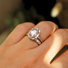 Laurel Deco Oval Diamond Halo Ring