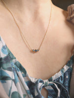 Marigold Three Montana Sapphire Necklace