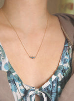 Marigold Three Montana Sapphire Necklace