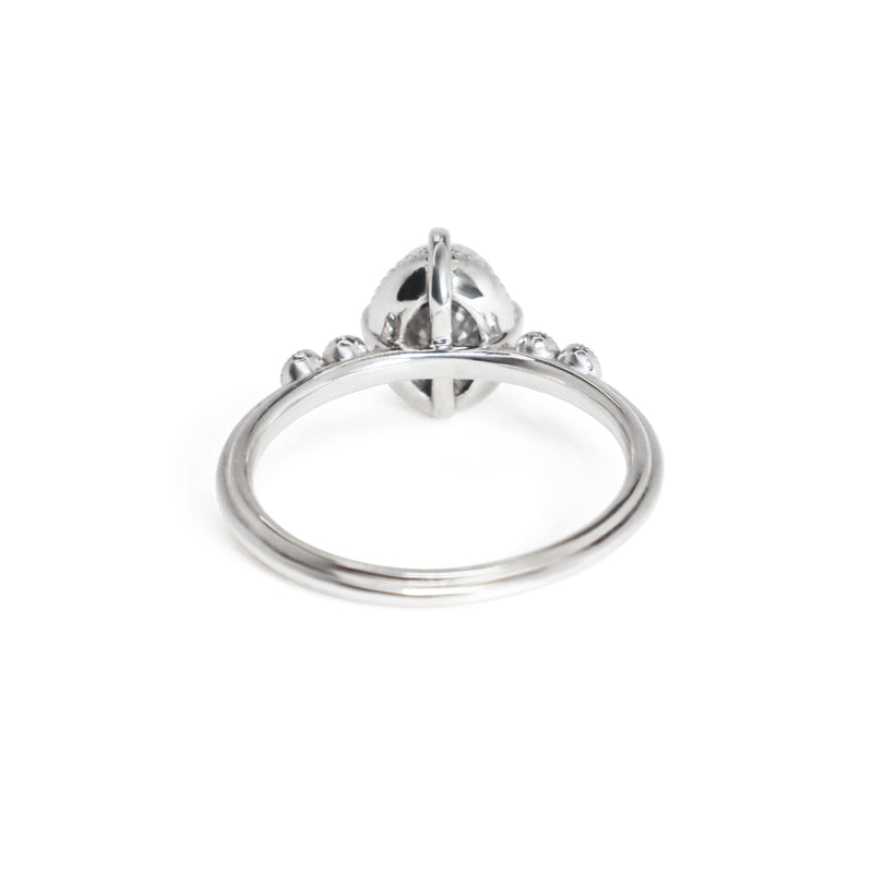 Mariposa Oval Moissanite Engagement Ring Size 6