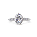 Mariposa Oval Moissanite Engagement Ring Size 6