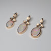 Three Petal Opal Pendant with Diamond