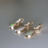 Three Petal Opal Pendant with Diamond