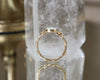 'Rose Vine' Small Oval Opal Diamond Ring Size 6