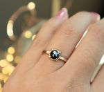 'Stella' Black Rose Cut Diamond Ring
