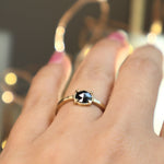 'Stella' Black Rose Cut Diamond Ring