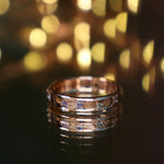 Star Scattered Rose Gold Sapphire Band