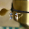 Solstice Sapphire, Diamond Stud Earring