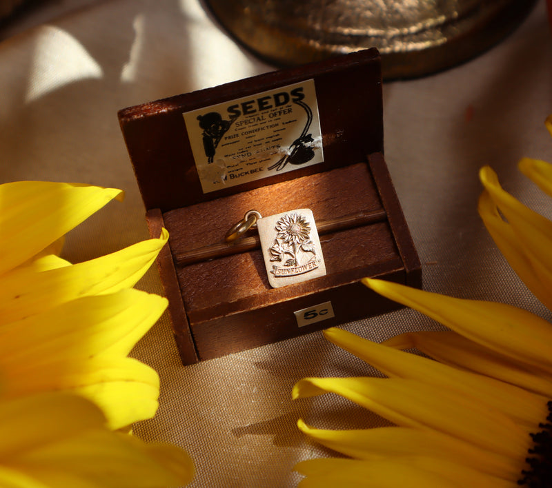 Golden Seed Packet Pendant- Fall Harvest Collection