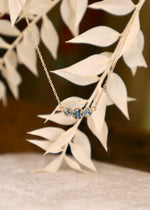 Marigold Three Montana Sapphire Necklace