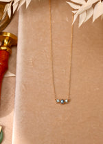 Marigold Three Montana Sapphire Necklace