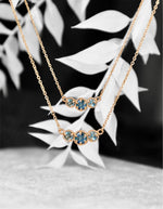 Marigold Three Montana Sapphire Necklace
