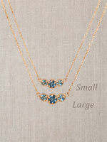 Marigold Three Montana Sapphire Necklace
