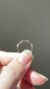 Pod Band with Rose Cut Montana Sapphire and Diamonds (Size 5)