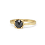 'Stella' Black Rose Cut Diamond Ring