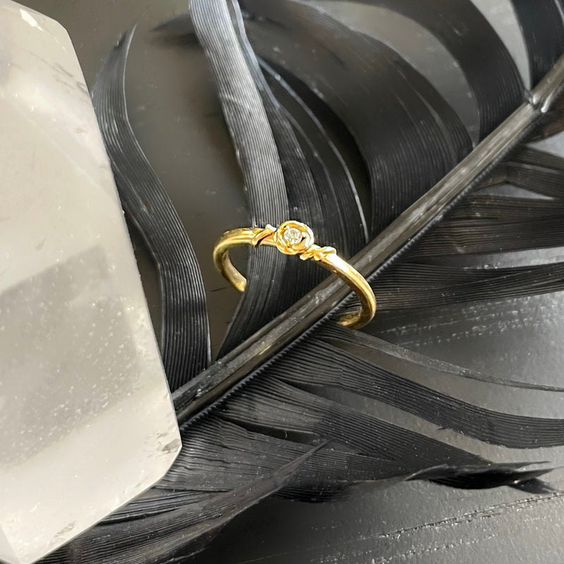 Baby Rose Diamond Ring Size 5-7
