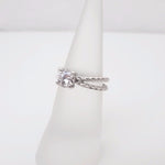 Rope Twisted Solitaire Engagement Ring - LEL JEWELRY
 - 2