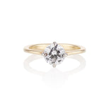 Grace Solitaire Four Prong Engagement Ring