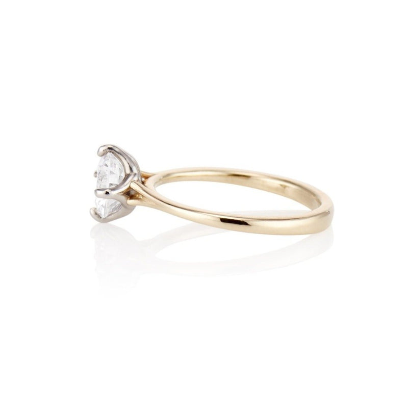 Grace Solitaire Four Prong Engagement Ring