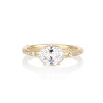 Regency Six Prong Oval Diamond Engagement Ring