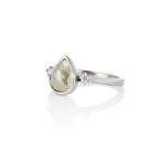 Mia Gray Rose Cut Pear Diamond Ring