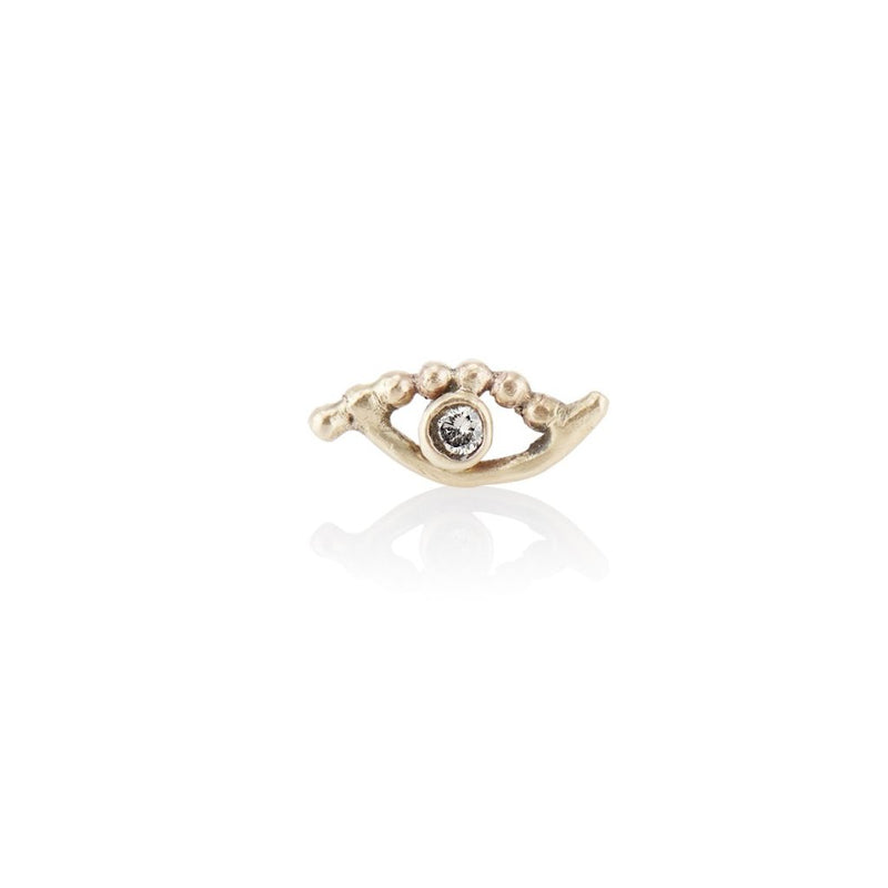 'Golden eye' beaded stud earrings - LEL JEWELRY