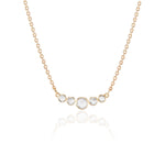 Five Rose cut Diamond Necklace - LEL JEWELRY