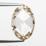 3.07ct Champagne Oval Rose cut Diamond