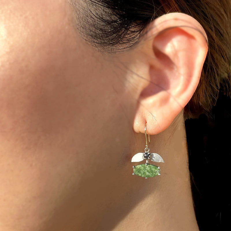 Laurel Wyoming Jade Dangle Earrings