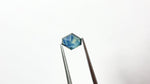 1.44CT Hexagon Rose cut Teal Sapphire