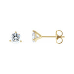 Martini Diamond studs in yellow gold Ellie Lee