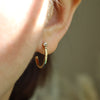 RoseVine Hoop Diamond Earrings