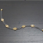 Raw Beauty Square Diamond Gold Bracelet