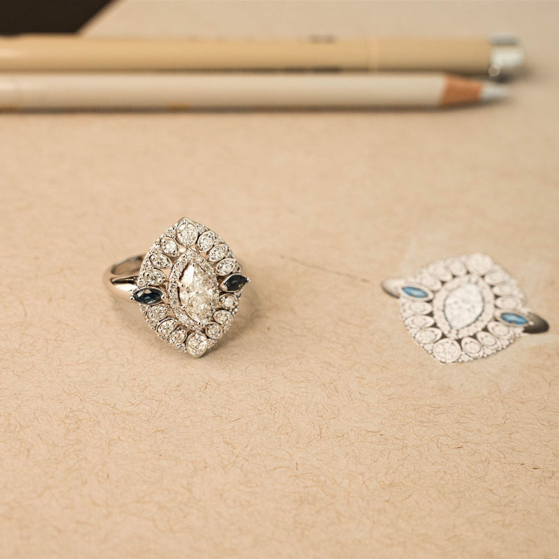 Marquise Diamond Cocktail Ring